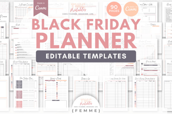 Black Friday Planner Canva Templates //F: A Creative Command Center