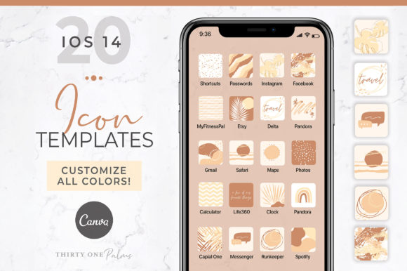 Desert-Inspired iOS 14 Icons for a Boho Aesthetic
