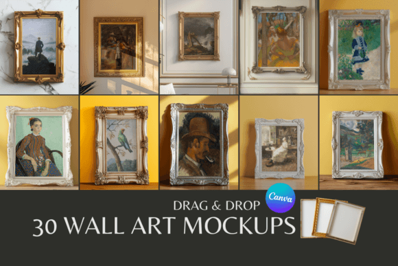 Elevate Your Art with Ornate Wall Art Mockups