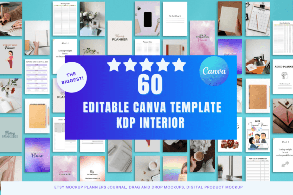 Master Your Niche with 60 Editable Canva Templates for KDP
