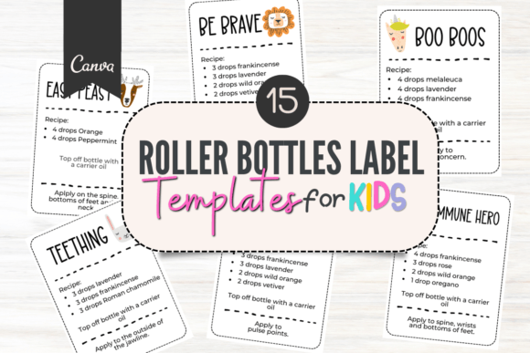Organize Your Oils: The Essential Oil Roller Bottle Label Template