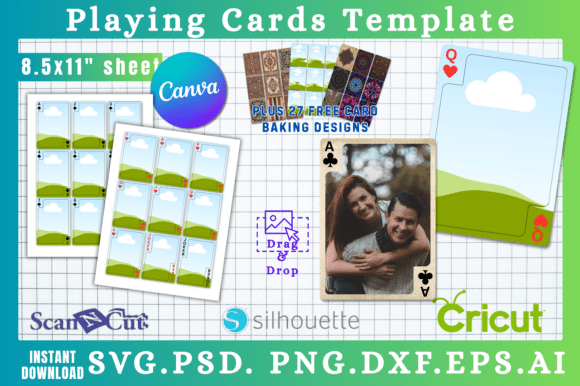 Pocker Playing Card Deck SVG Templates 2: A Designer's Blank Canvas