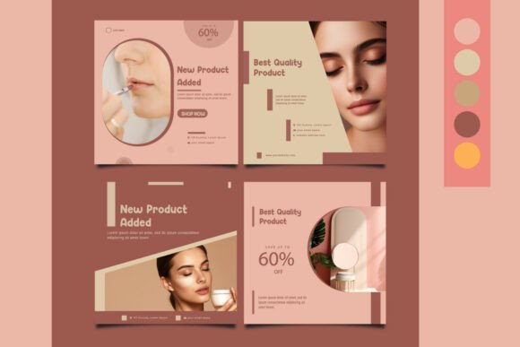 Social Media Post Templates for a Modern Brand