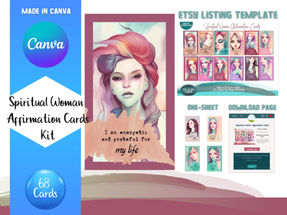 Spirit Affirmation Card Canva Templates: Your Creative Launchpad