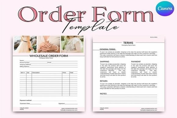 Streamline Your Sales with Order Form Canva Templates