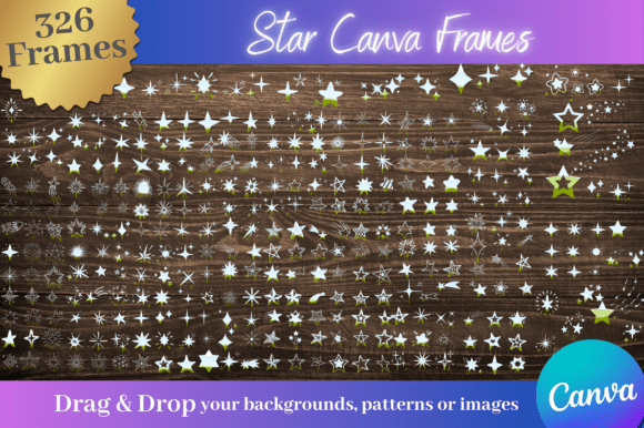 Unleashing Your Creativity with 326 Star Shaped Canva Frame Templates