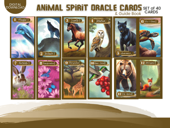Unlock Your Creative Flow: The Animal Oracle Cards Kit for Canva