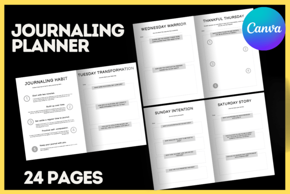 Unlock Your Creativity with Journaling Planner Canva Templates
