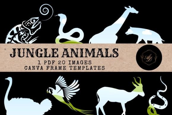 Wildly Creative: Unlocking Your Design Potential with Jungle Animals Canva Frame Templates